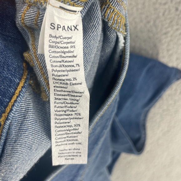 Spanx Womens Jeans Sz 1X (36 ) Pants Stretch Tummy shapewear Straight High Rise - Picture 8 of 13